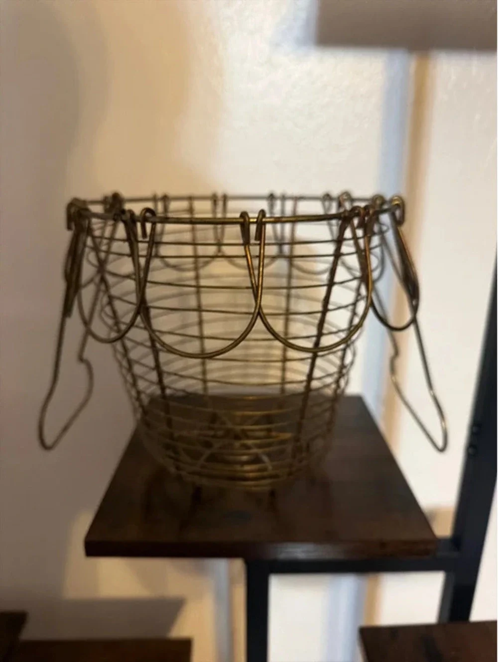 Vintage Wire Egg Basket